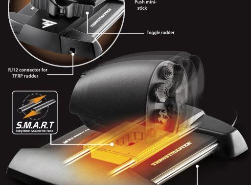 Joystick THRUSTMASTER T.16000M FCS HOTAS (PC - Com fios - Preto e Laranja) — miniatura 7