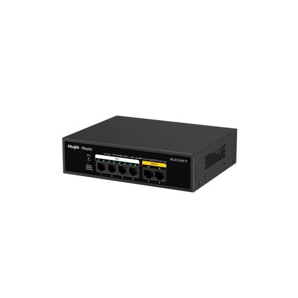 Switch PoE REYEE RG-ES106F-P (10/100 Mbps - IEEE 802.3af/at - Camada 2), miniatura 3