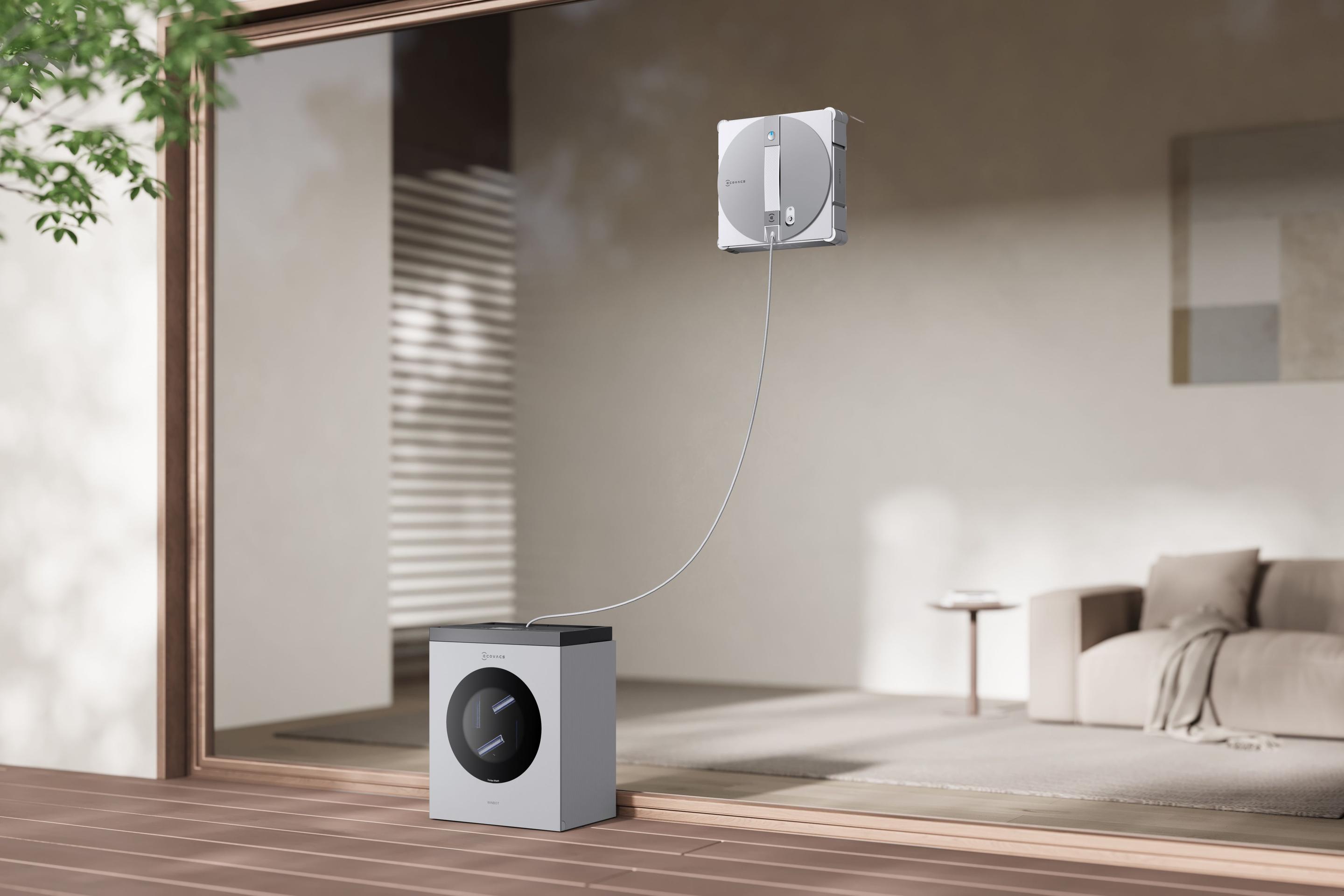 Robot de Limpeza de Vidros ECOVACS WINBOT W3 OMNI (Altura 7,6 cm - Prateado e Branco) — miniatura 24