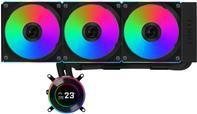Water Cooler CPU AIO LIAN LI HydroShift II LCD-C 360CL (LGA 1700, LGA 1851, AM4, AM5 - 120 mm - 2600 RPM - Preto)
