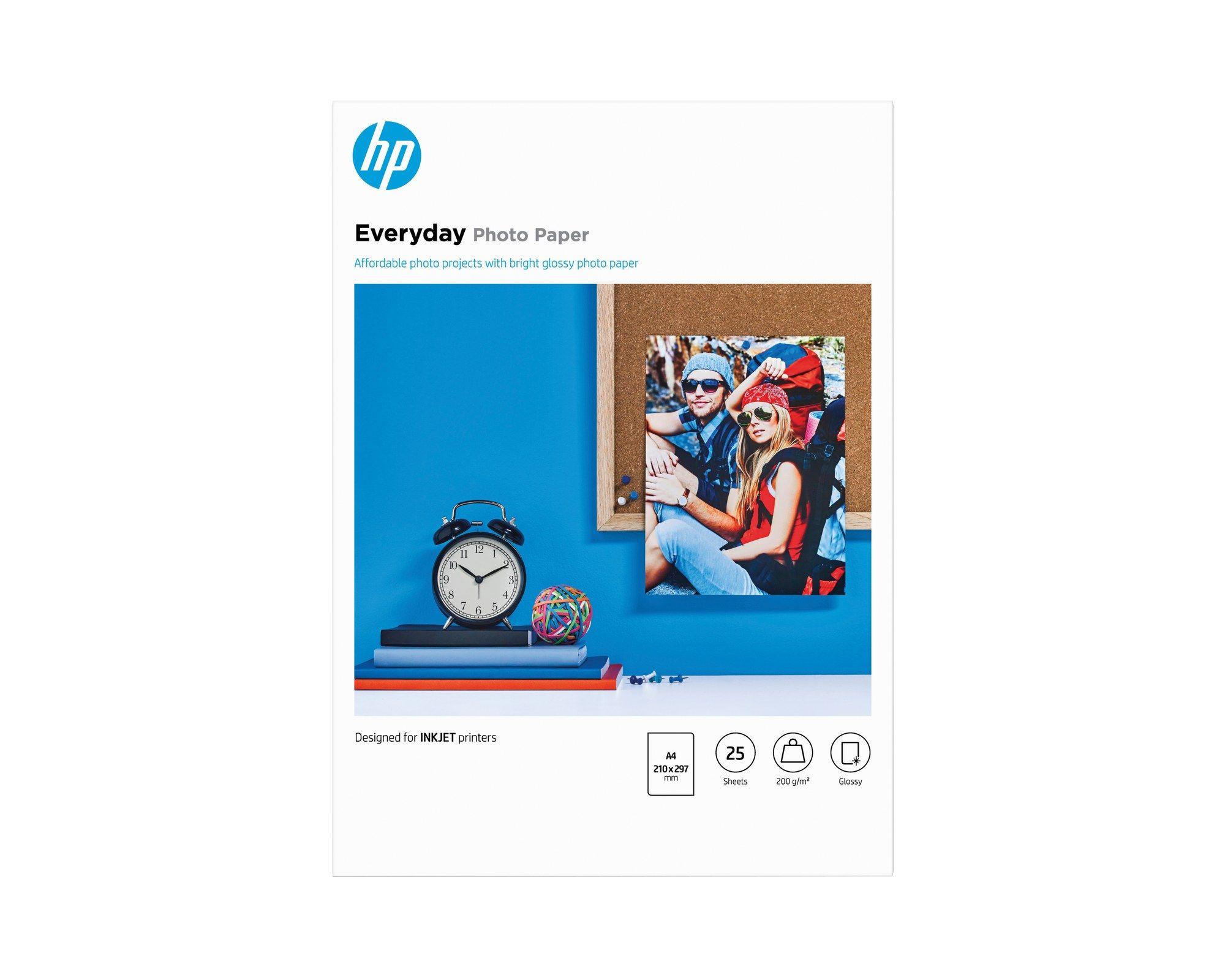 Papel Fotográfico HP Q5451A (A4 - 200 g/m² - 25 folhas - Brilho)