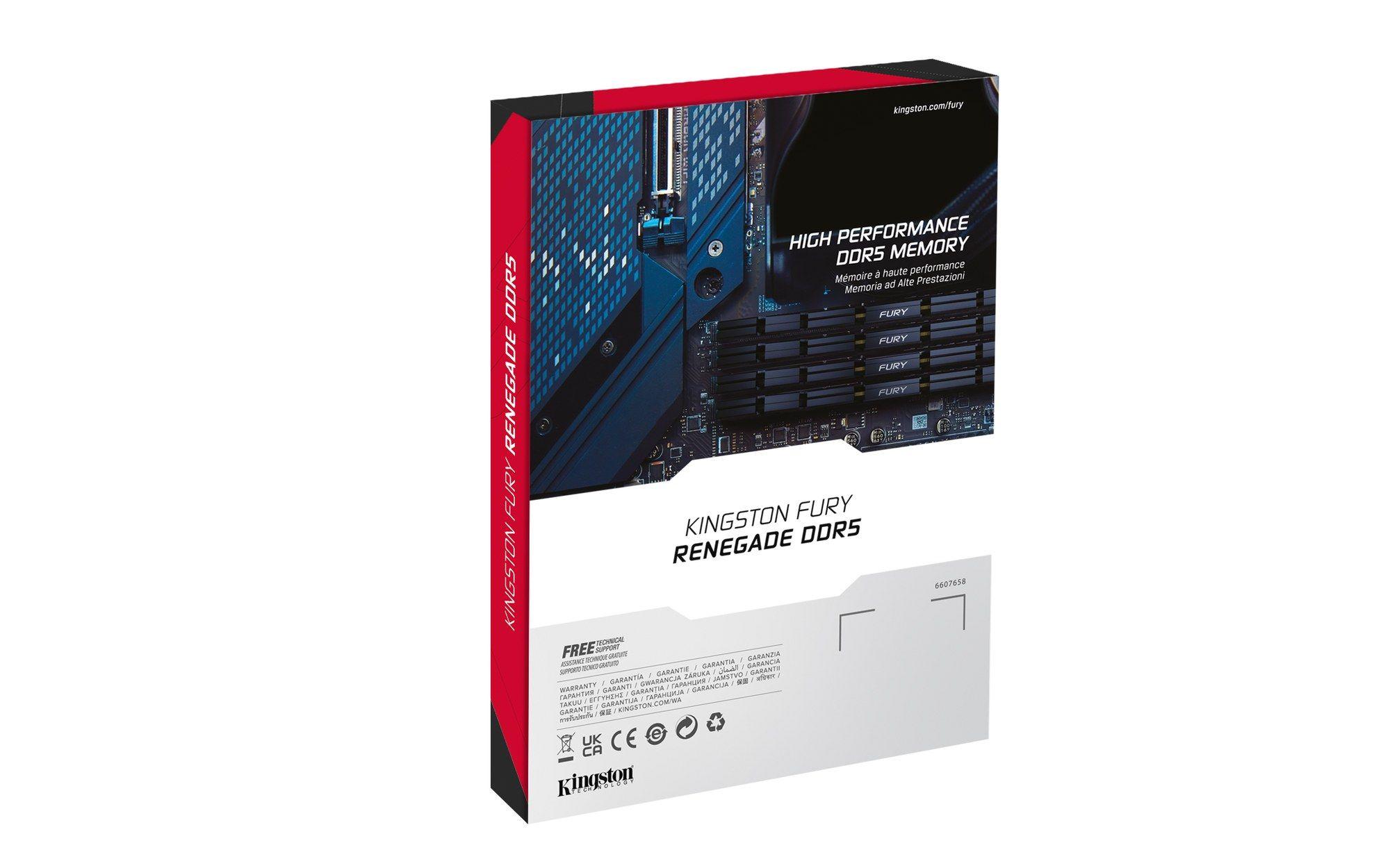 Memória RAM KINGSTON FURY Renegade KF564C32RSK2-96 (3200 MHz - 96 GB - DIMM), miniatura 6