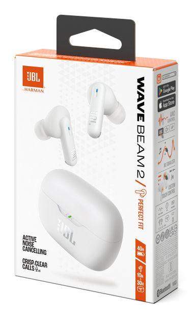 Auscultadores JBL Wave Beam 2 (Sem fios - UKCA - USB Type-C - Branco) — miniatura 10