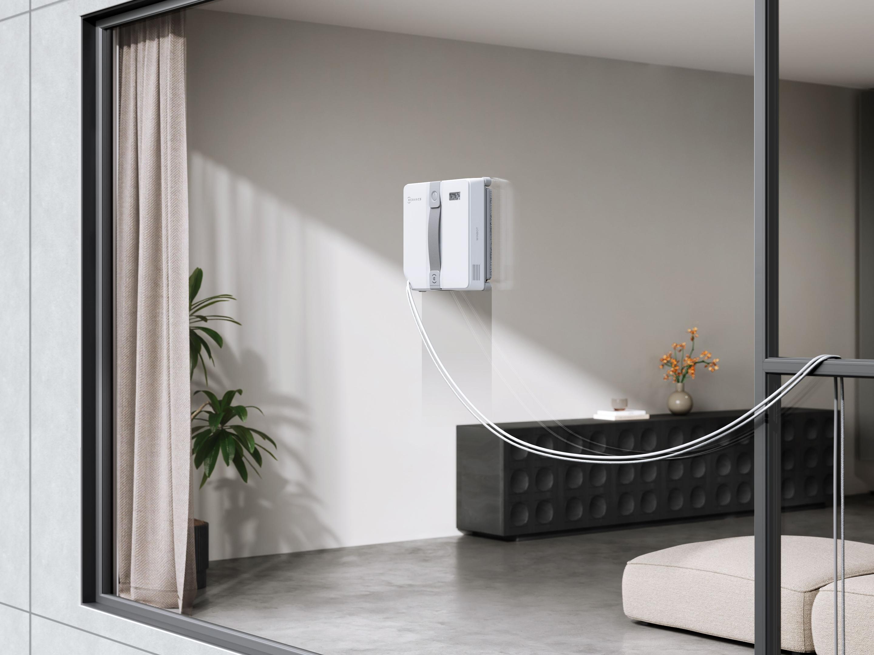 Robot Limpa-Vidros ECOVACS WINBOT MINI (Altura 21,5 cm - Cinzento e Branco) — miniatura 11