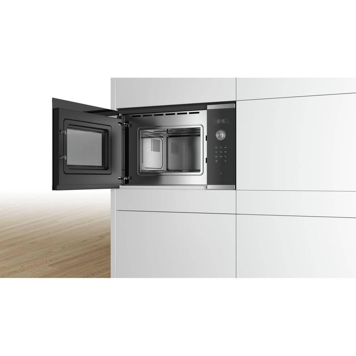 Micro-ondas de Encastre BOSCH BFL524MS0 (Altura 38,2 cm - Preto e Inox) — miniatura 2