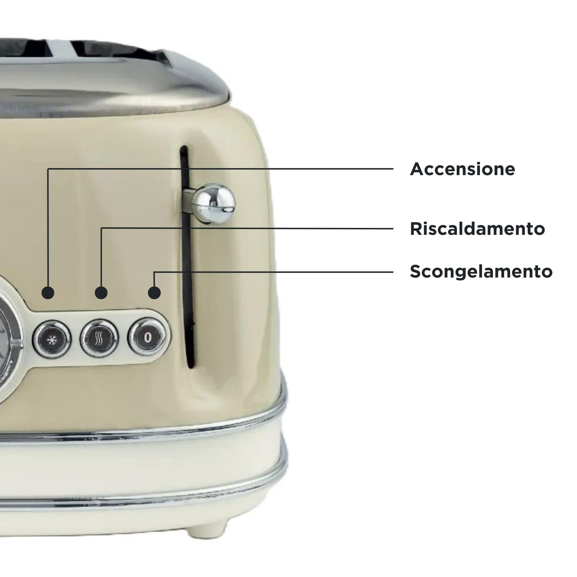 Torradeira ARIETE 156 (1600 W - 4 fatias - Metal - Bege), miniatura 3