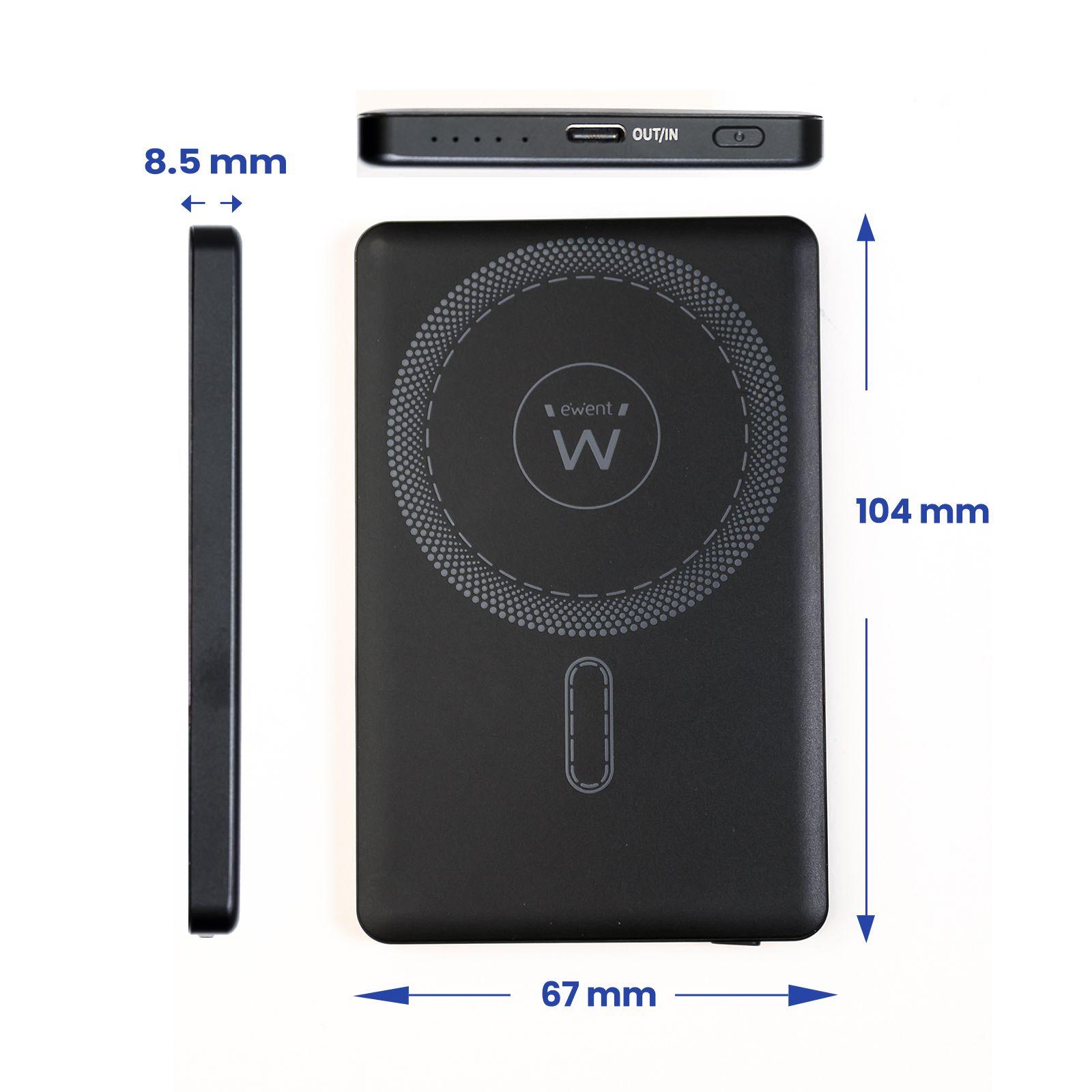 Powerbank EWENT EW1160 (5000 mAh - 22,5 W - USB Type-C - Preto), miniatura 2