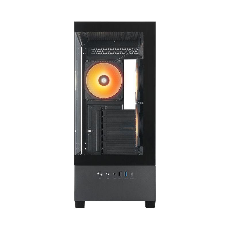 Caixa de Computador CHIEFTEC VISTA GT-01B-OP (ATX, Micro ATX, Mini-ITX - Midi Tower - Aço SPCC, 0,5 a 0,8 mm - Preto), miniatura 2