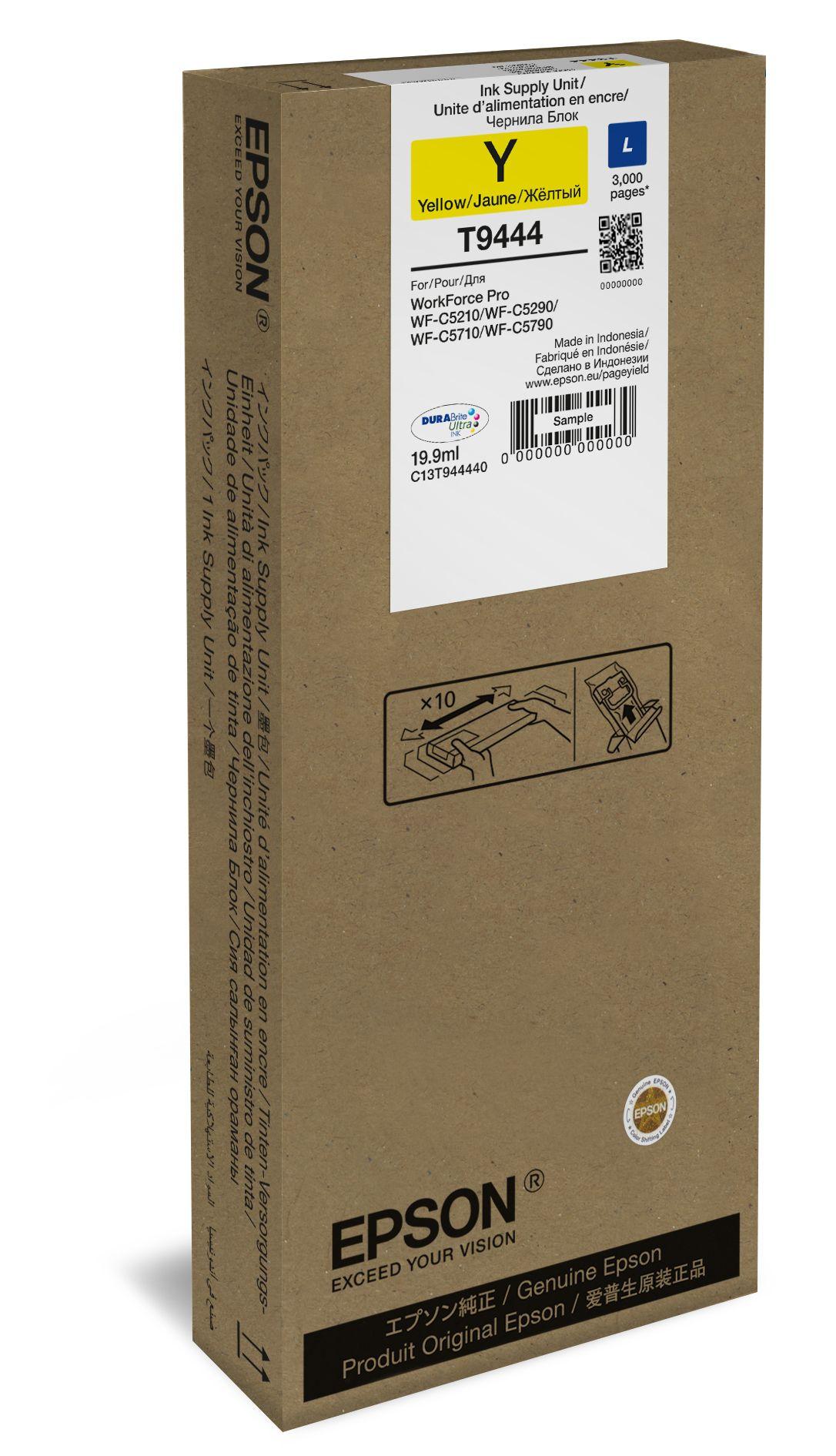 Tinteiro EPSON C13T944440 (3000 páginas - Amarelo)