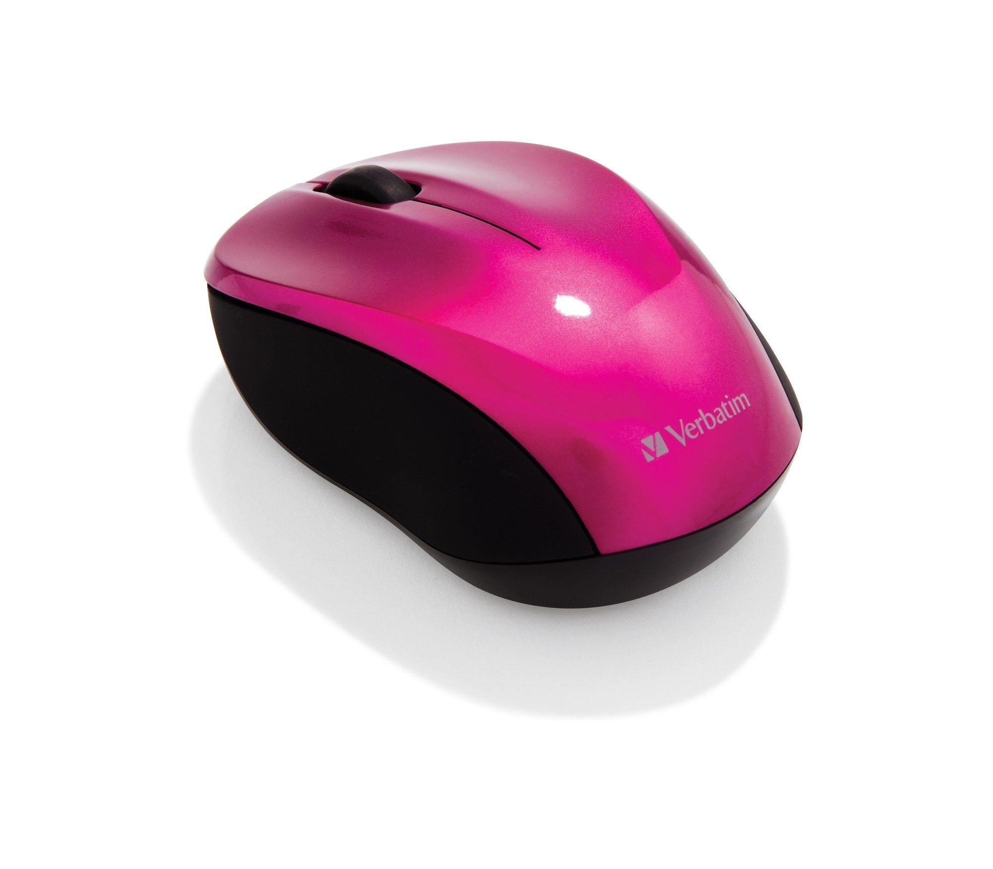 Rato VERBATIM Go Nano (1600 DPI - Rato ótico - RF Wireless - Rosa)