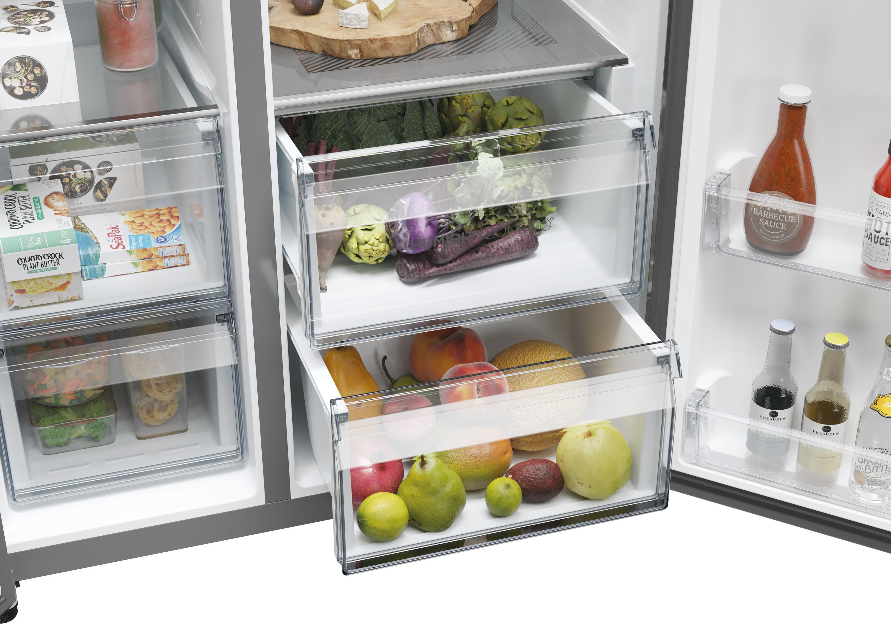 Frigorífico Americano Independente HAIER HSW79F18ANMM (611 L - 178x73x91 cm - Platina/Inox), miniatura 10
