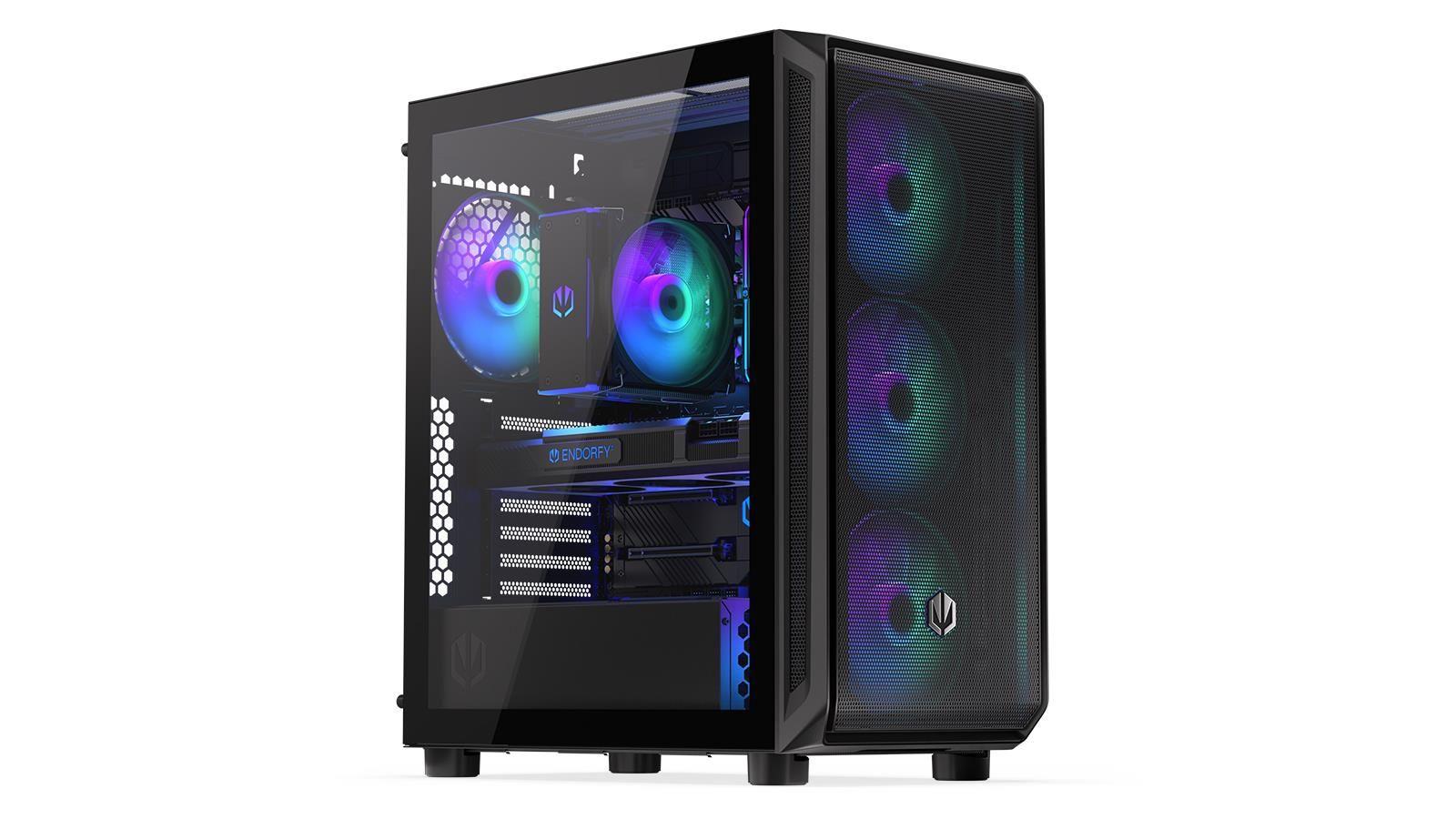 Caixa PC ENDORFY ARX 500 ARGB (ATX, ITX, micro ATX - 2,5" - ATX, ITX, Micro-ATX - Preto)