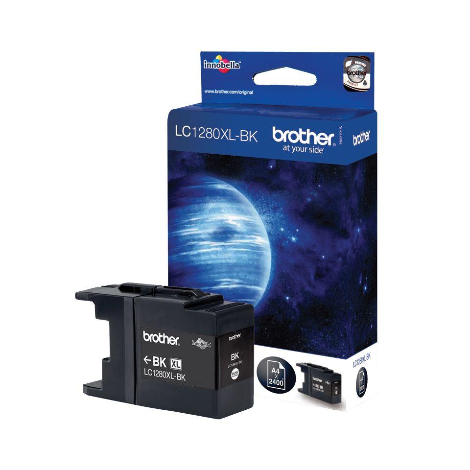 Tinteiro BROTHER LC1280XLBK (2400 páginas - RJ-45 - 4x2 - Preto)