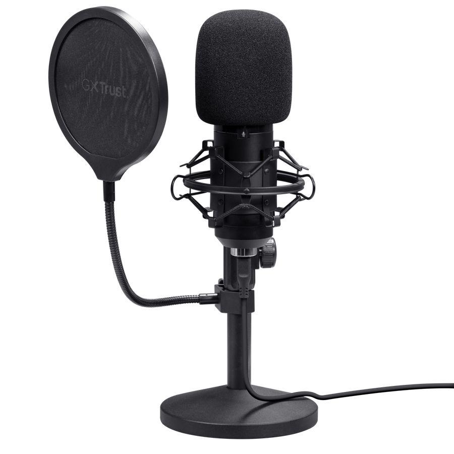 Microfone de Estúdio TRUST GAMING GXT 269 Emita II (Microfone de estúdio - Com fios - USB - Preto) — miniatura 2