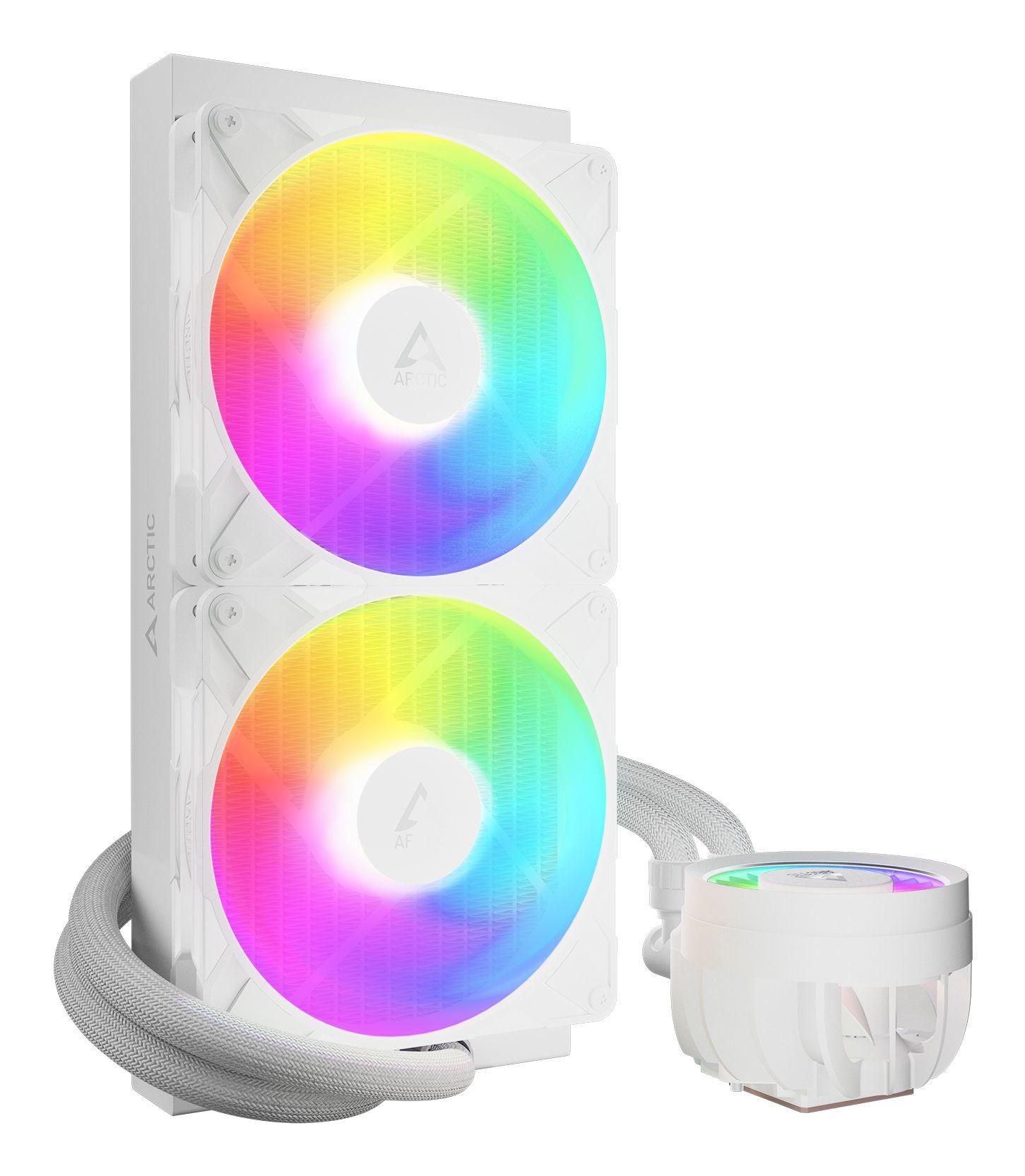 Refrigeração Líquida Tudo-em-Um ARCTIC Liquid Freezer III Pro 280 A-RGB (LGA 1851, LGA 1700, AM4, AM5 - AM4, LGA 1700, LGA 1851 - 120 mm - Branco) — miniatura 2