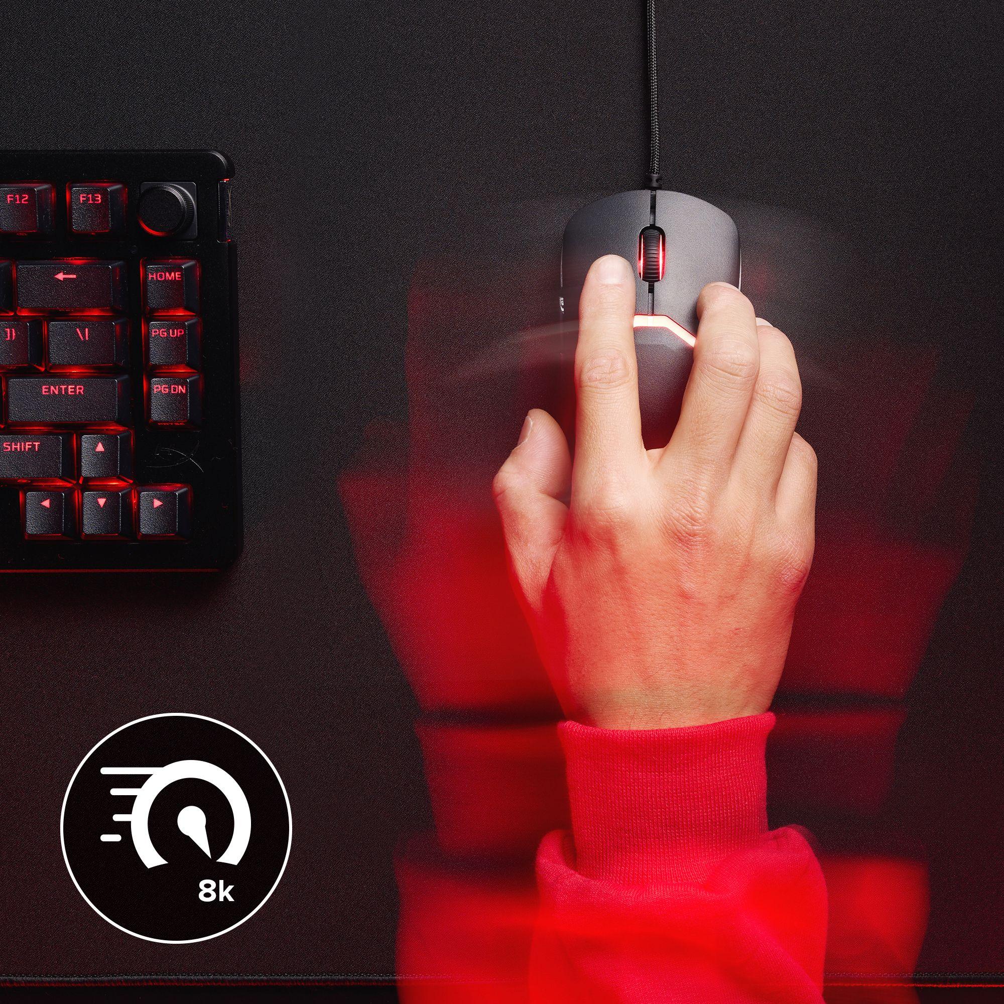 Rato HYPERX Pulsefire Saga (Ambidestro - 3200 DPI - Ótico - Preto) — miniatura 3