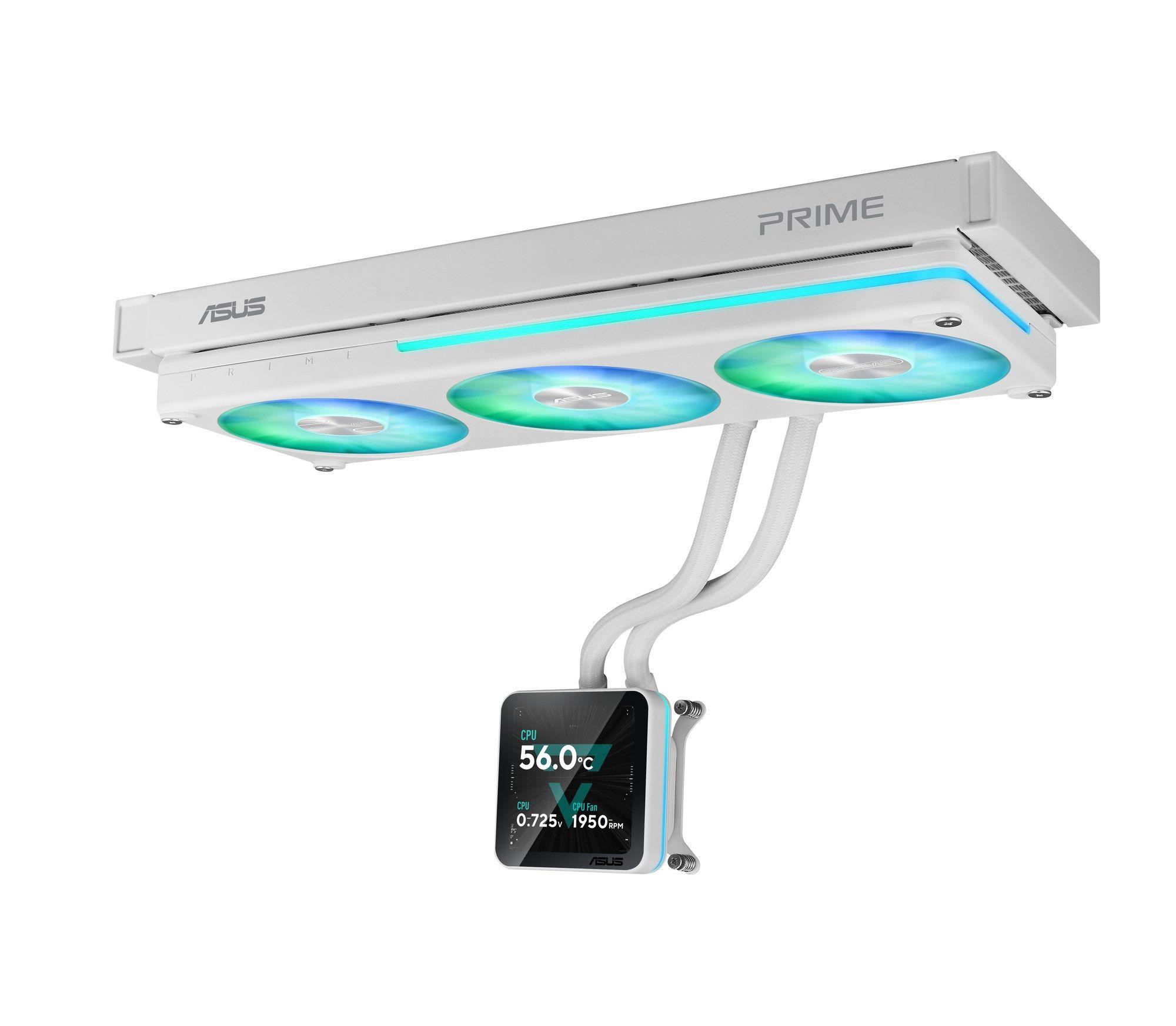 Water Cooler CPU ASUS Prime SLC II 360 ARGB LCD (LGA 1851, LGA 1700, AM5, AM4 - 120 mm - 2600 RPM - Branco) — miniatura 2