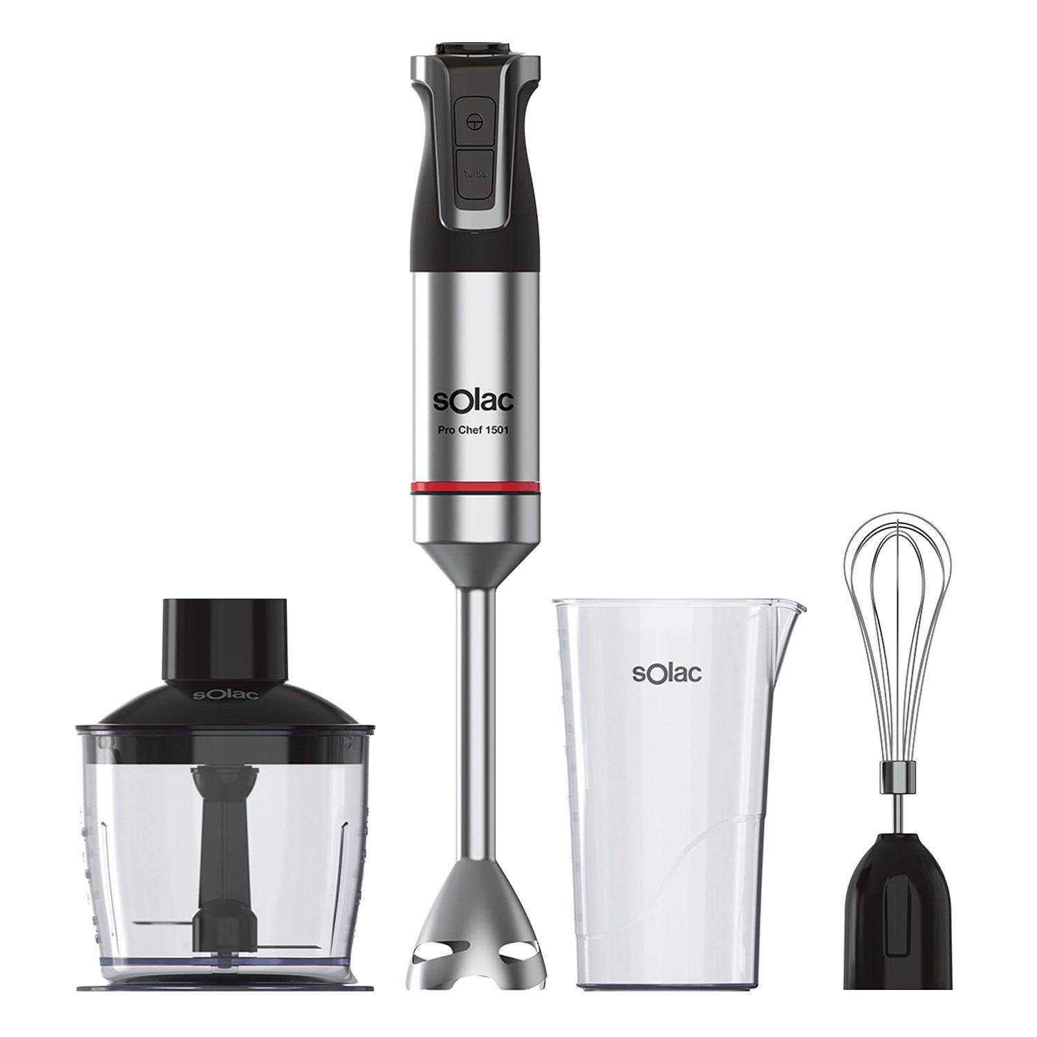 Varinha Mágica SOLAC BA5618 Pro Chef 1501 (1500 W - Altura 41 cm - Preto e Aço Inoxidável)