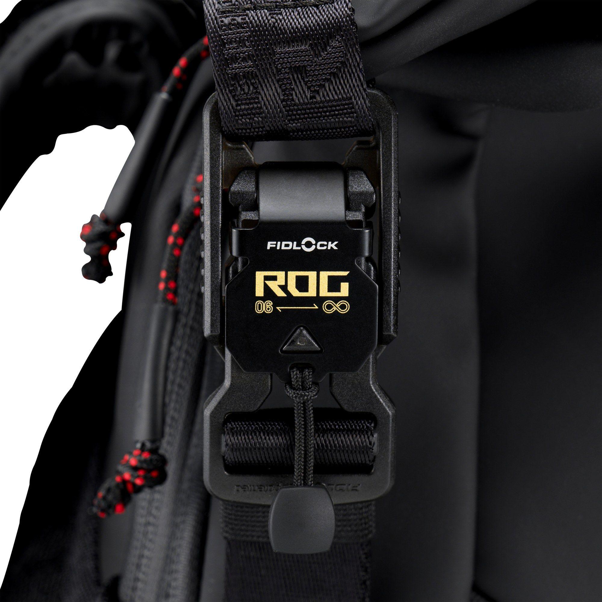 Mochila ASUS ROG SLASH Backpack Edition 20 BP3802 (26 L - Poliéster, Couro PU - 45,7 cm - Preto) — miniatura 5