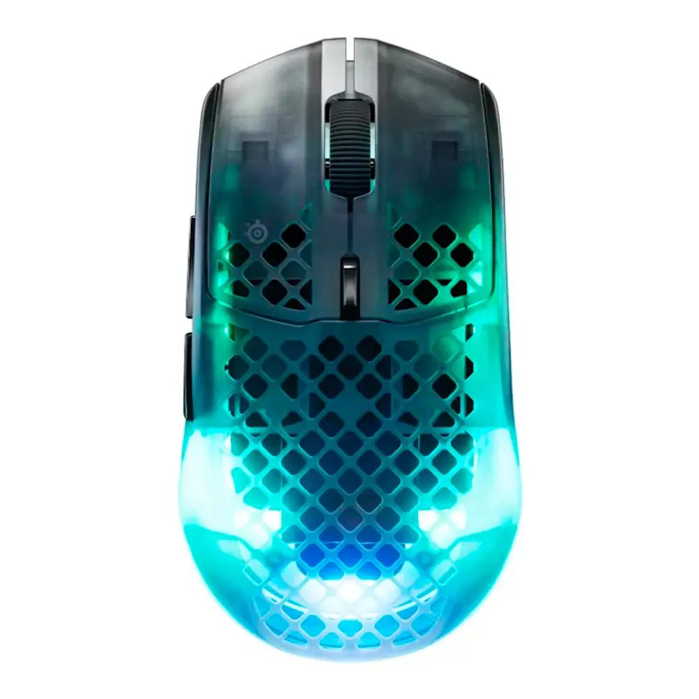 Rato STEELSERIES Aerox 3 Wireless Gen 2 (Mão direita - 26000 DPI - Ótico - Preto/Transparente) — miniatura 2