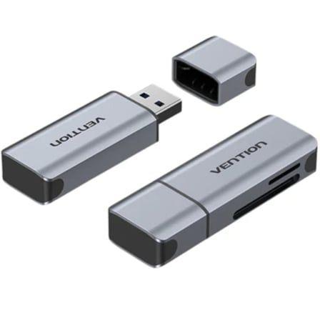 Leitor de Cartões Externo VENTION CLIH0 (USB 3.0 Tipo A - Cinzento)
