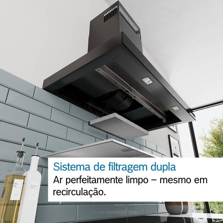 Exaustor de Parede BOSCH DWB95CC60 (Altura 63,5-89,5 cm - 90 cm - 50 cm - Preto Mate), miniatura 5