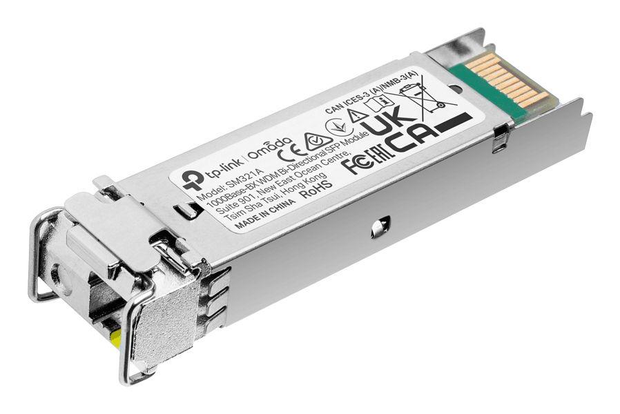 Módulo Transcetor SFP TP-LINK OMADA SM321A (1 unidade - 1250 Mbit/s - Prateado)