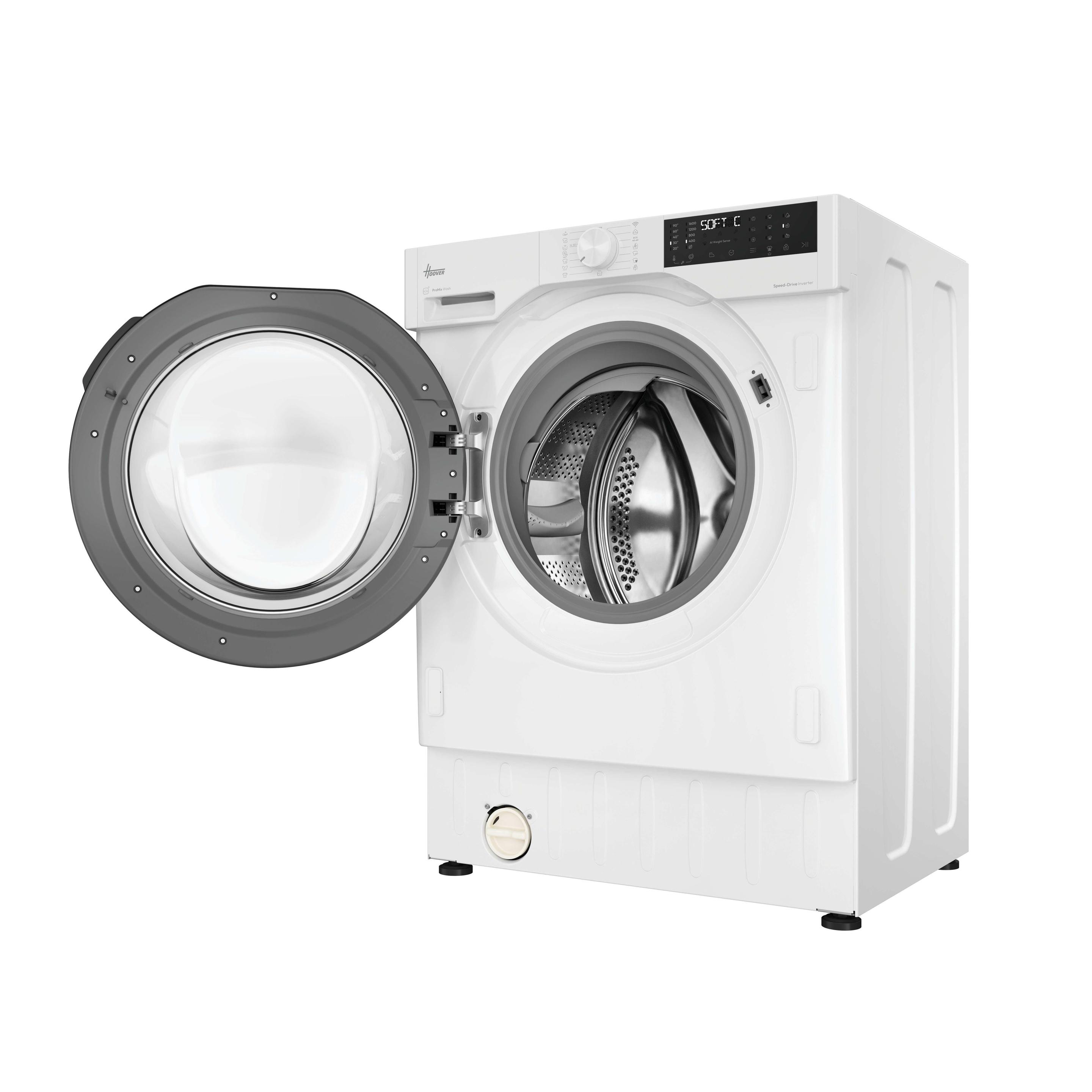 Máquina de Lavar Roupa Encastre HOOVER BH4S69M6DB9JS (1600 RPM - B - A - Branco) — miniatura 3