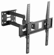 Suporte de Parede para TV GEMBIRD WM-55ST-03 (400 x 400 mm - 75 x 75 mm - 139,7 cm - Preto)
