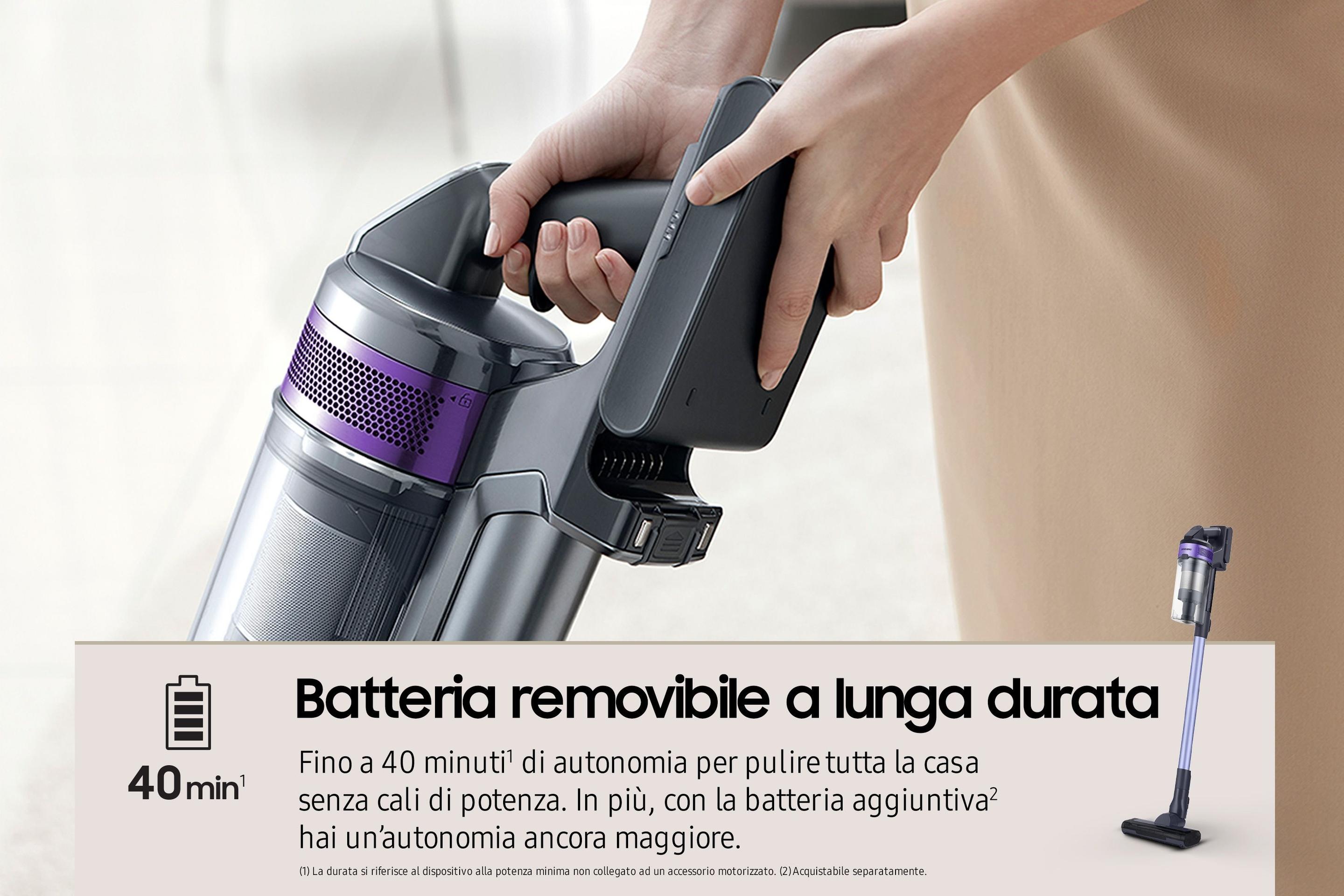 Aspirador Vertical SAMSUNG Jet60 VS15A6031R4 (Altura 112 cm - 150 AW - 40 min - Violeta), miniatura 8