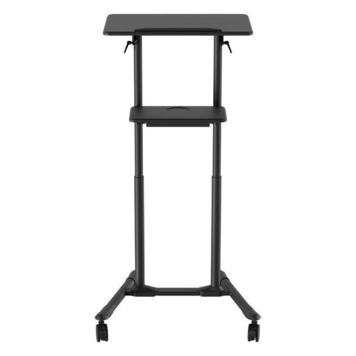 Púlpito de Conferência Móvel GEMBIRD TVS-DESK-01-BK (Aço e plástico - Preto), miniatura 2
