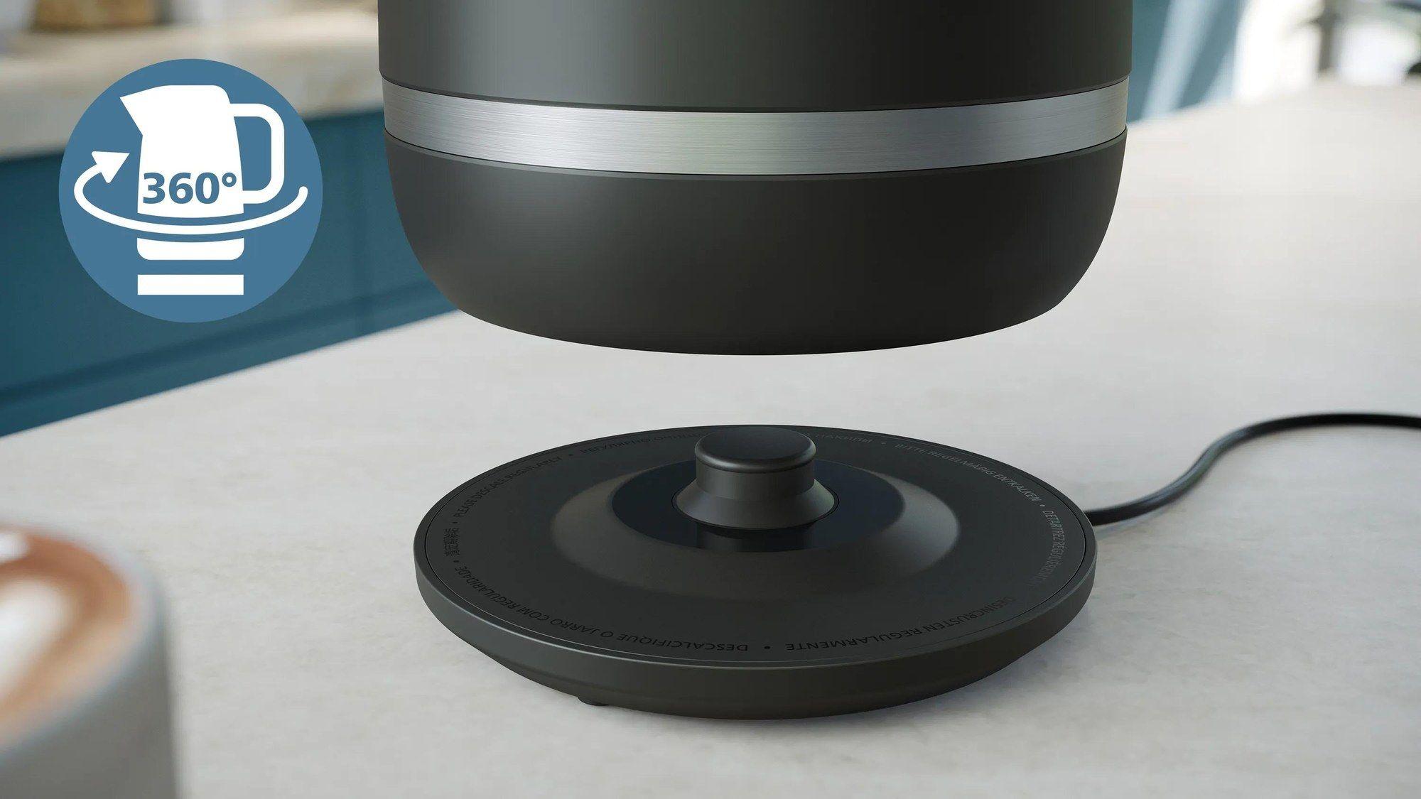 Jarro Elétrico PHILIPS HD9396/90 (2200 W - 1,7 l - Metal - Preto), miniatura 2
