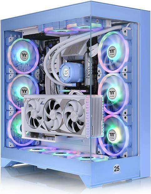 Caixa PC THERMALTAKE CTE E600 MX Hydrangea (ATX, EATX, micro ATX, Mini-ITX - Torre média - SPCC, vidro temperado - Azul)