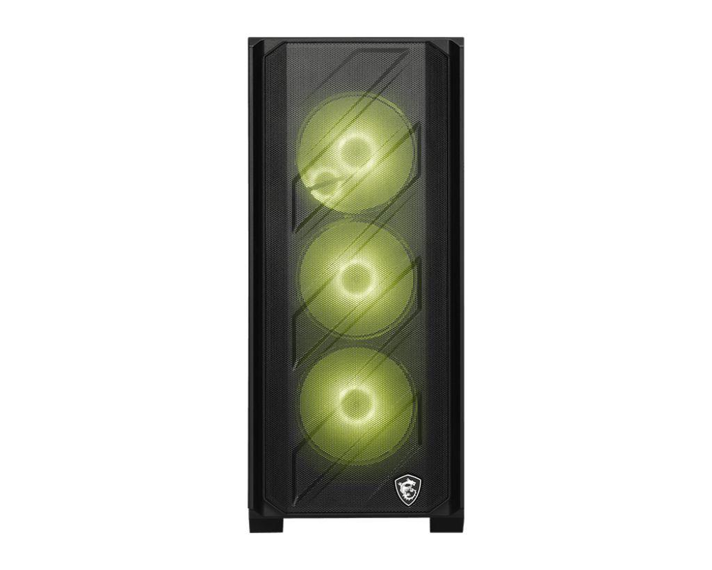 Caixa PC MSI MAG FORGE 330R AIRFLOW (ATX, Micro ATX, Mini-ITX - Midi Tower - Vidro temperado - Preto e Transparente) — miniatura 3