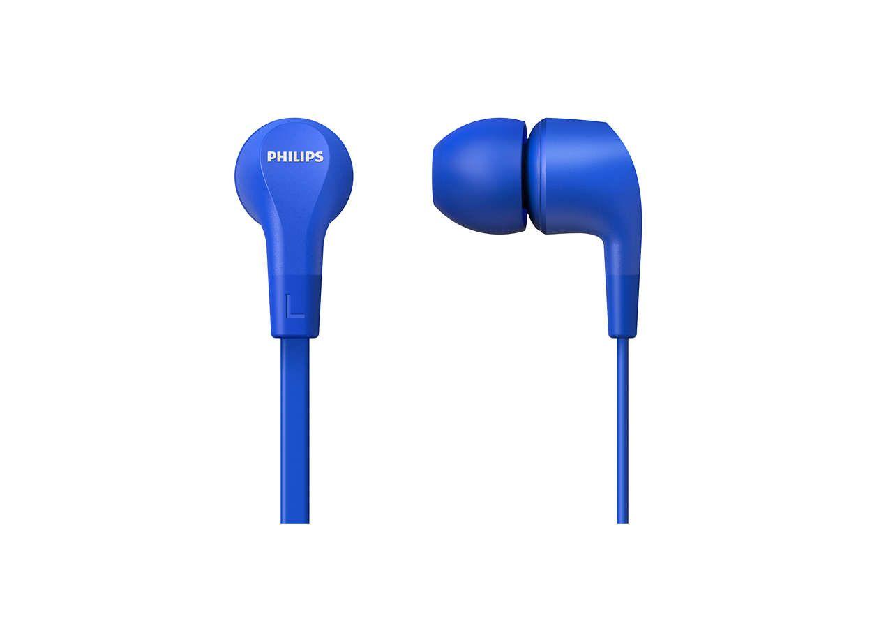 Auscultadores PHILIPS TAE1105BL/00 (Binaural - Com fios - Azul), miniatura 2