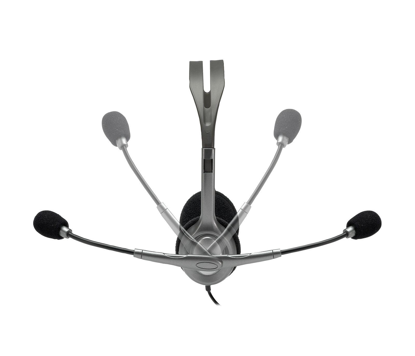 Headset LOGITECH H110 (Binaural - Com fios - Supra-aural - Cinzento) — miniatura 3