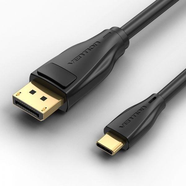 Cabo Conversor VENTION CGYBH (2 m - USB Type-C - Preto) — miniatura 2
