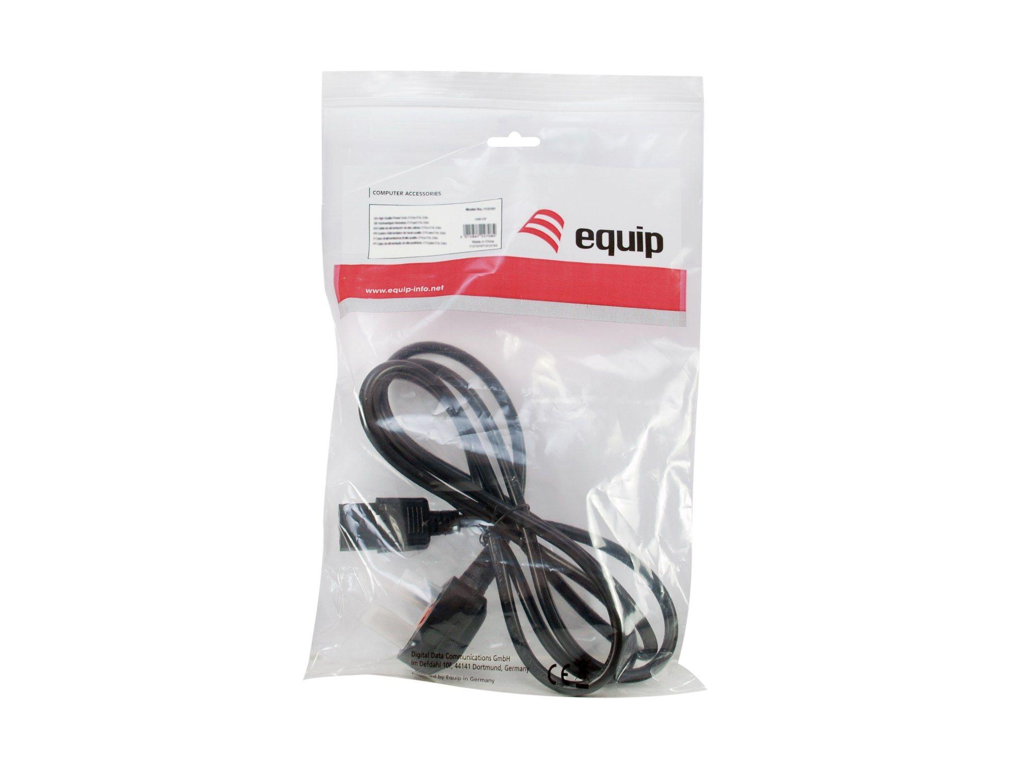 Cabo de Alimentação EQUIP 112300 (2 m - IEC C13 - BS 1363 - Preto), miniatura 4