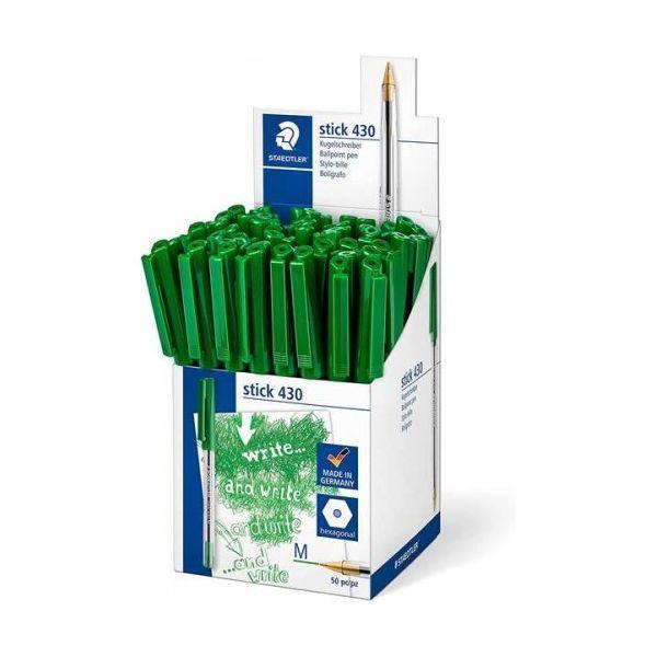 Caneta Esferográfica STAEDTLER Stick 430 (Plástico transparente - Verde) — miniatura 2