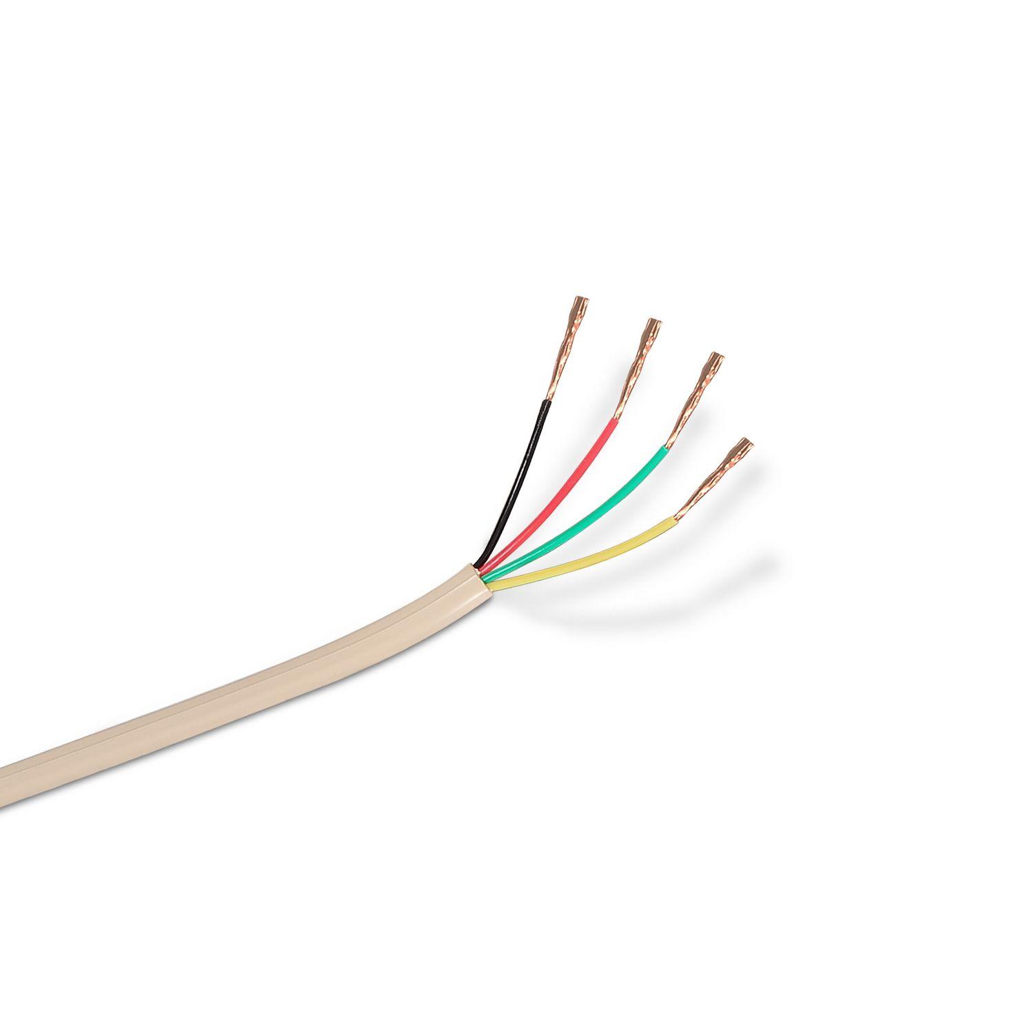 Rolo de Cabo de Telefone AISENS A143-0321 (RJ11 4C - 100 m - Bege)