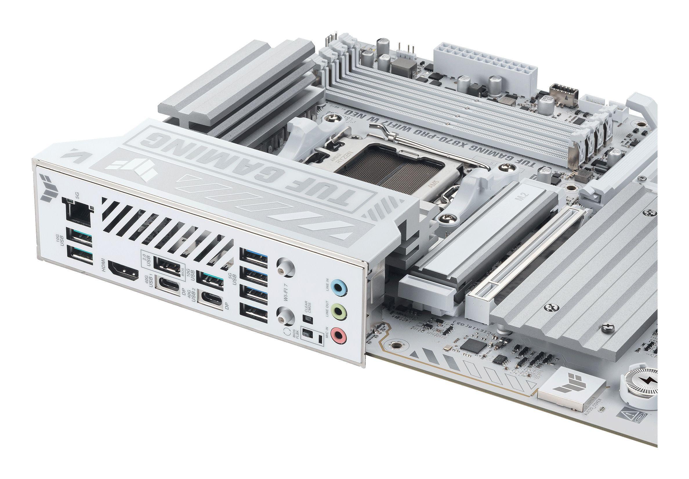 Motherboard ASUS TUF GAMING X870-PRO WIFI7 W NEO (AM5 - ATX - Duplo canal - Branco), miniatura 6