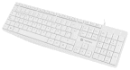 Teclado NATEC Nautilus (Espanhol - Membrana - Tamanho completo - Branco)