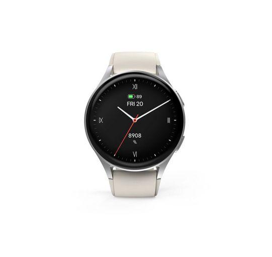 Smartwatch HAMA 8900 (AMOLED 1,32" - GPS - Prateado/Bege)