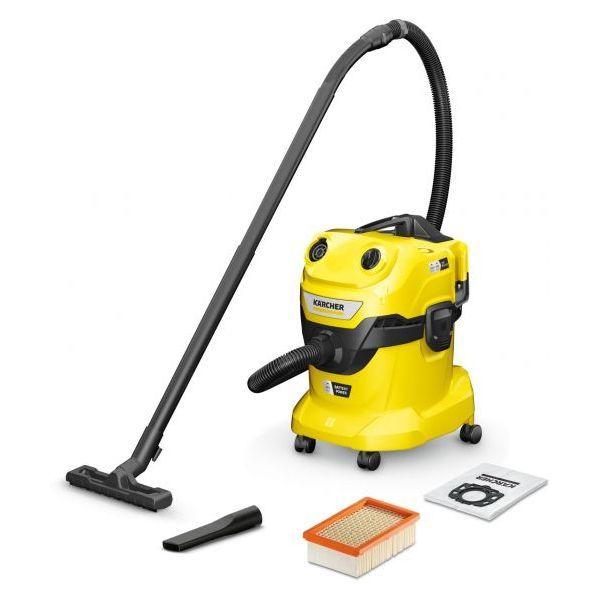 Aspirador de Sólidos e Líquidos KÄRCHER WD 4-18 Dual V-20/22 (Amarelo)