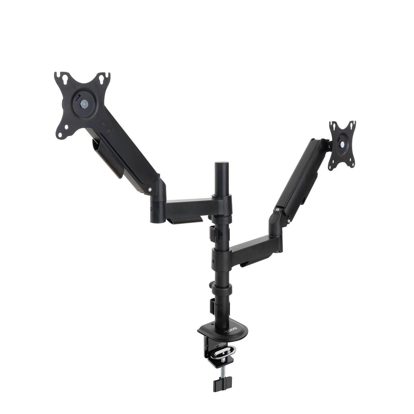 Suporte de Secretária TOOQ DB1533TNR-B (17-32" - 2 Monitores - Preto)