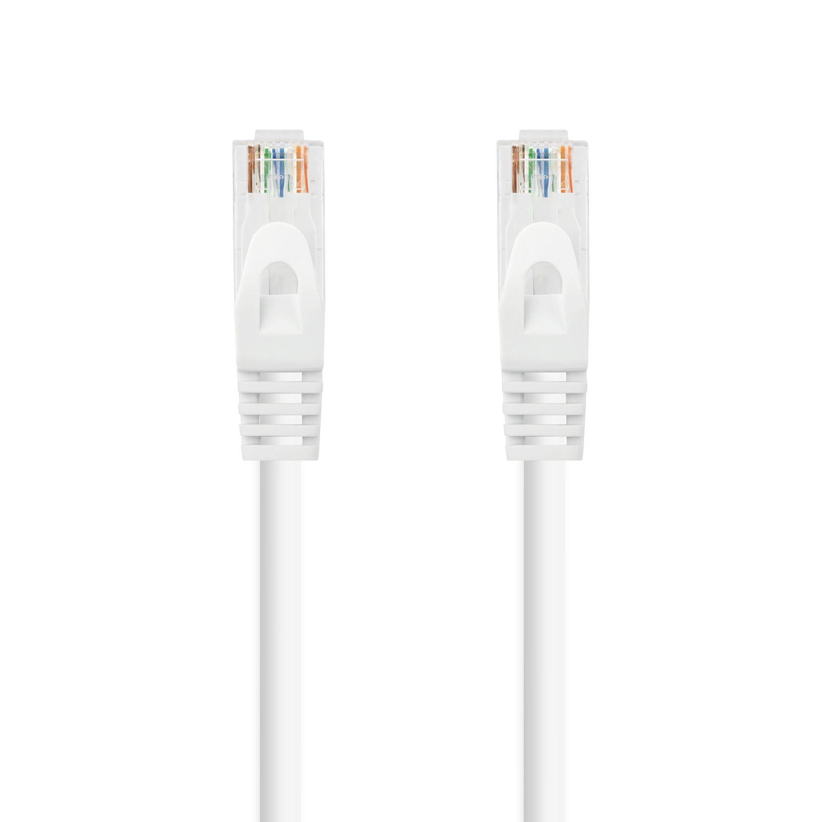 Cabo de Rede RJ45 NANOCABLE 10.20.1802-W (2 m - Cat6A - RJ-45 - Branco) — miniatura 2