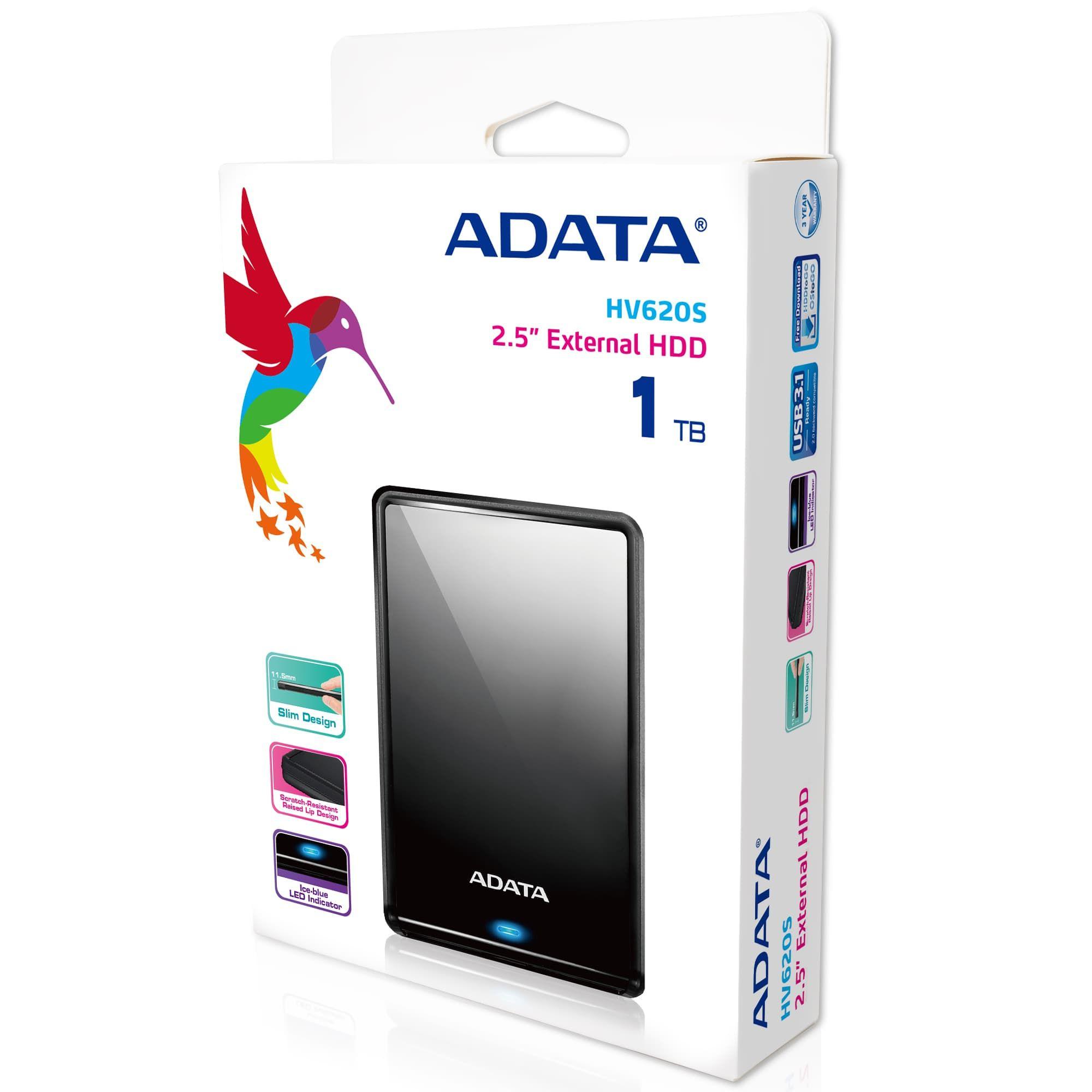 Disco Rígido Externo ADATA HV620S (1 TB - 2,5" - USB 3.2 Gen 1 - Preto) — miniatura 7