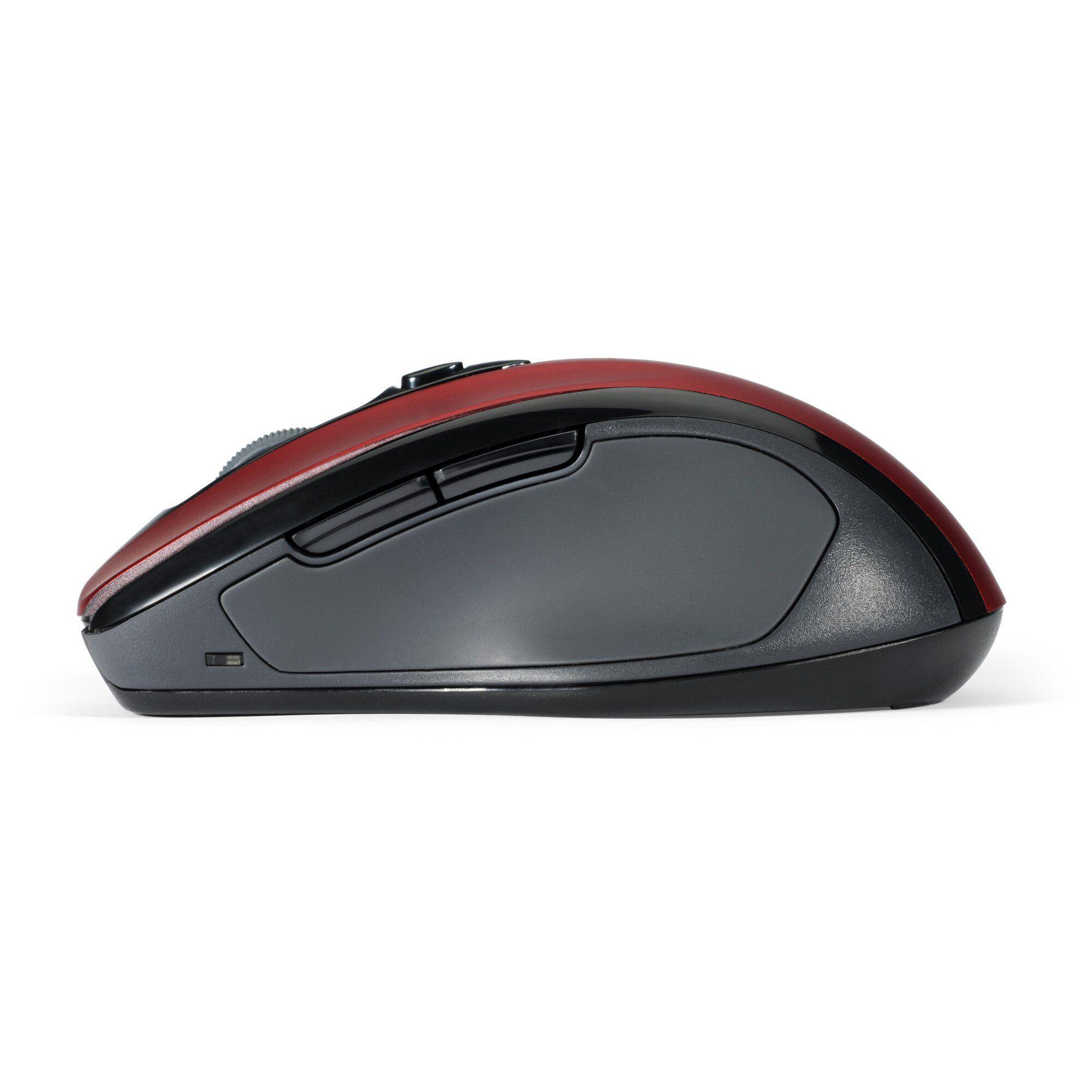 Rato KENSINGTON Pro Fit Mid-Size K72422WW (Mão direita - 1600 DPI - Ótico - Vermelho-rubi) — miniatura 3