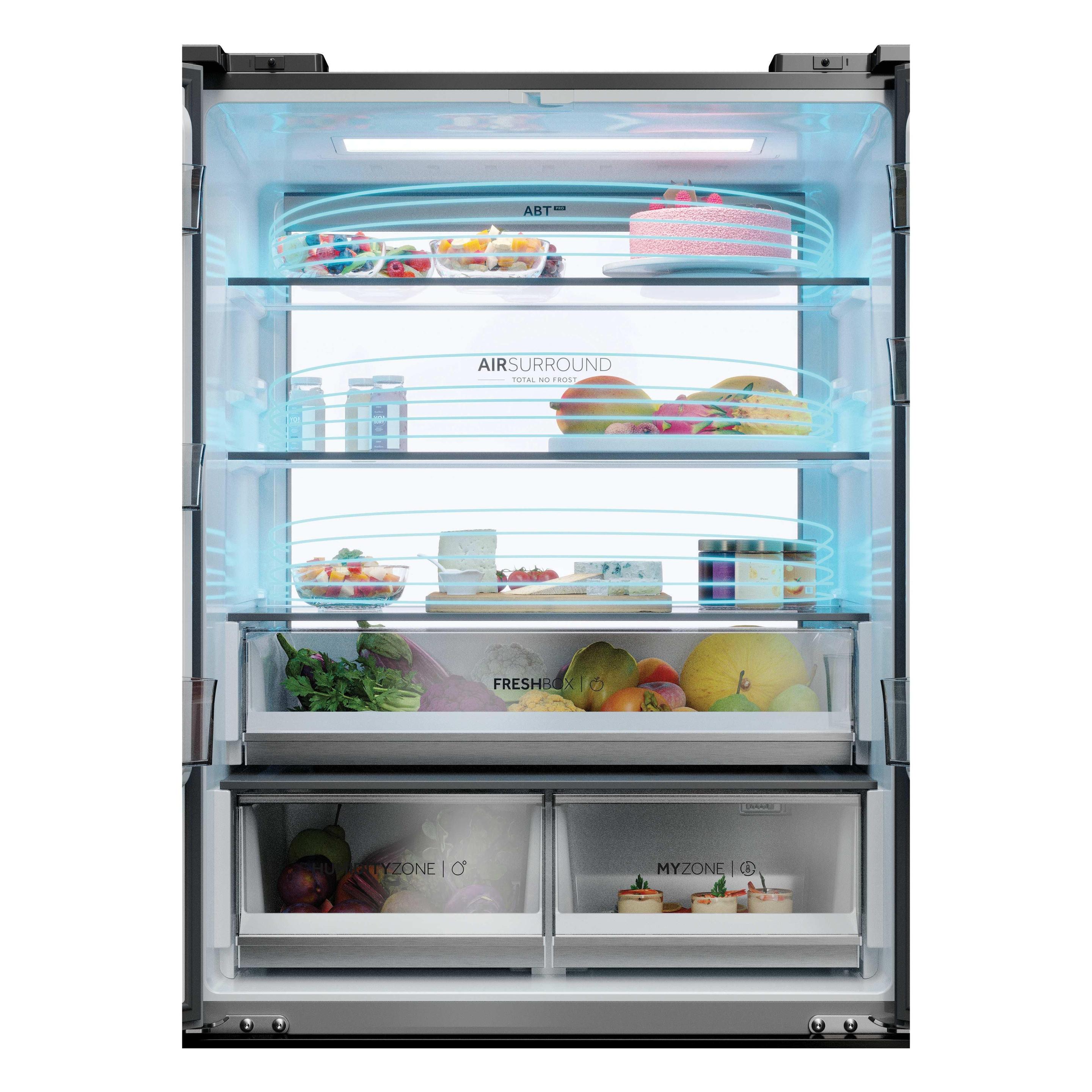 Frigorífico Americano Independente HAIER HFR7819ENGC (504 L - hOn - 190x83x63,6 cm - Inox), miniatura 8