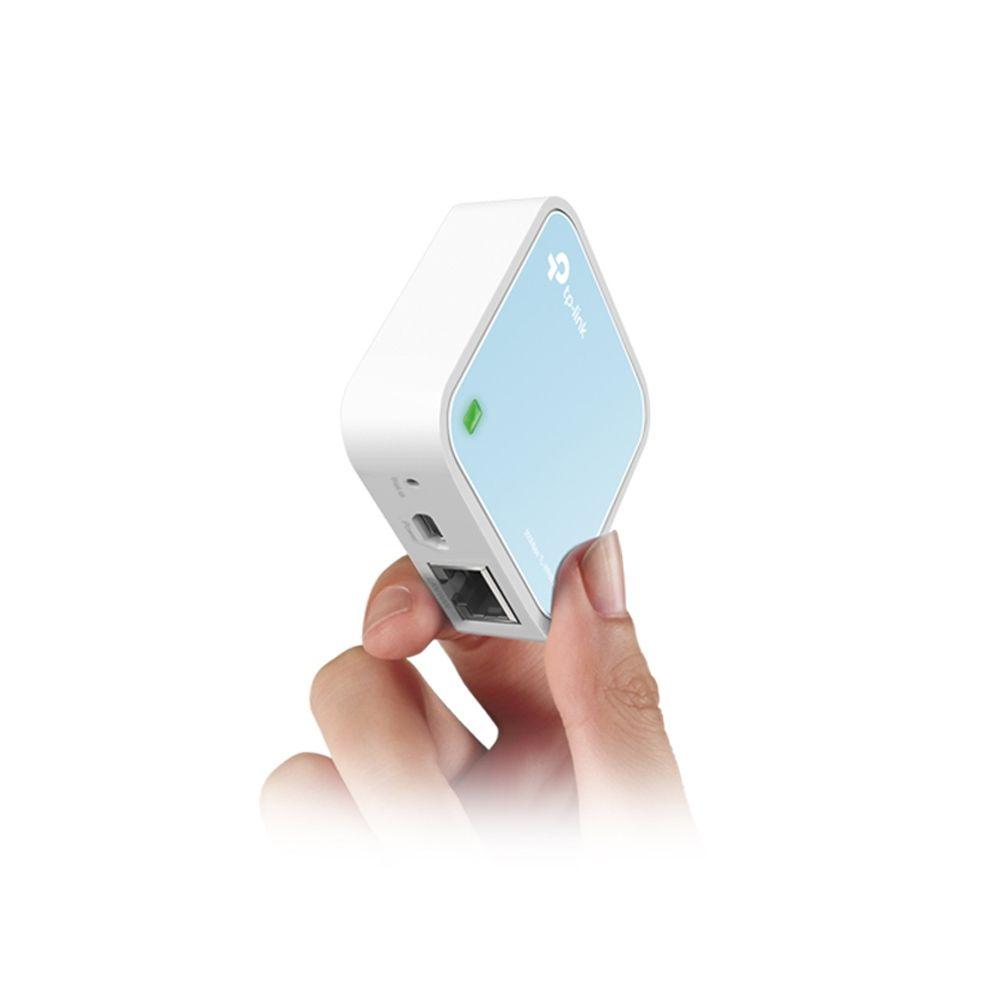 Router Portátil TP-LINK TL-WR802N (Wi-Fi 4 - 300 Mbit/s - Banda única - Branco e Azul) — miniatura 4